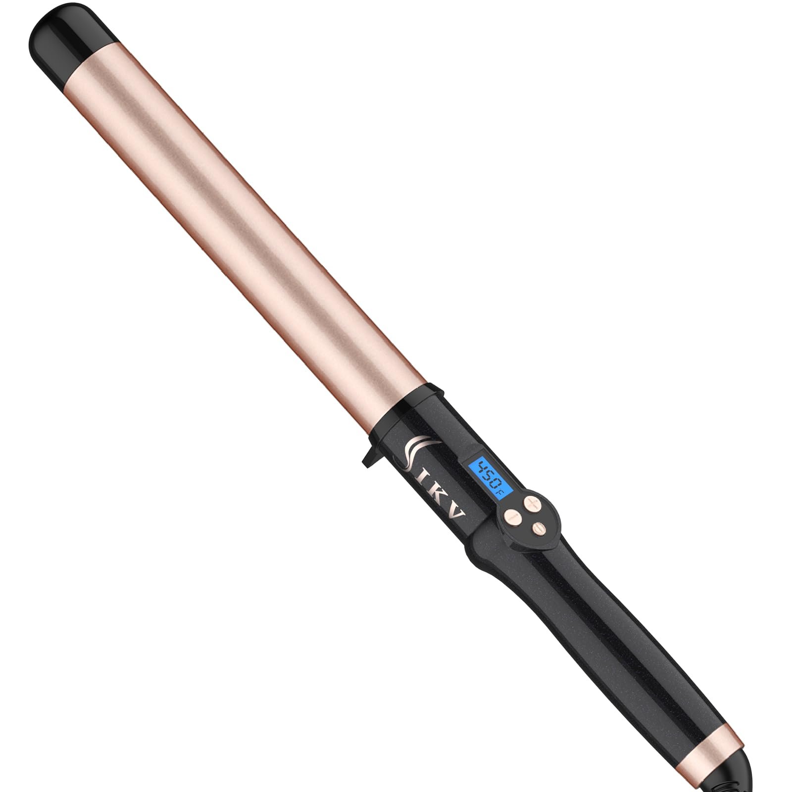 1 1/4 Inch Curling Wand Ceramic Long Barrel,1.25 Inch Curling Wand Iron for Long Hair,Dual Voltage Hair Curling Wand - Product Image