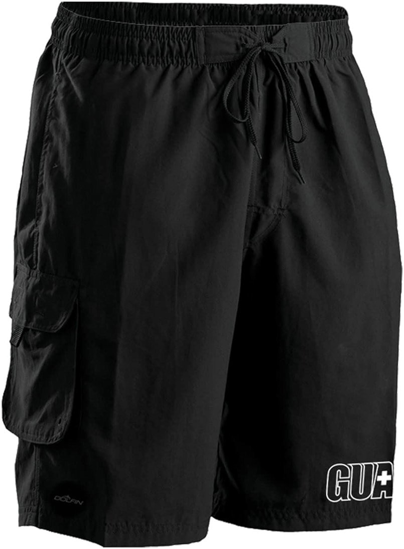 Dolfin Lifeguard Men's Solid Board Short Black - Product Image