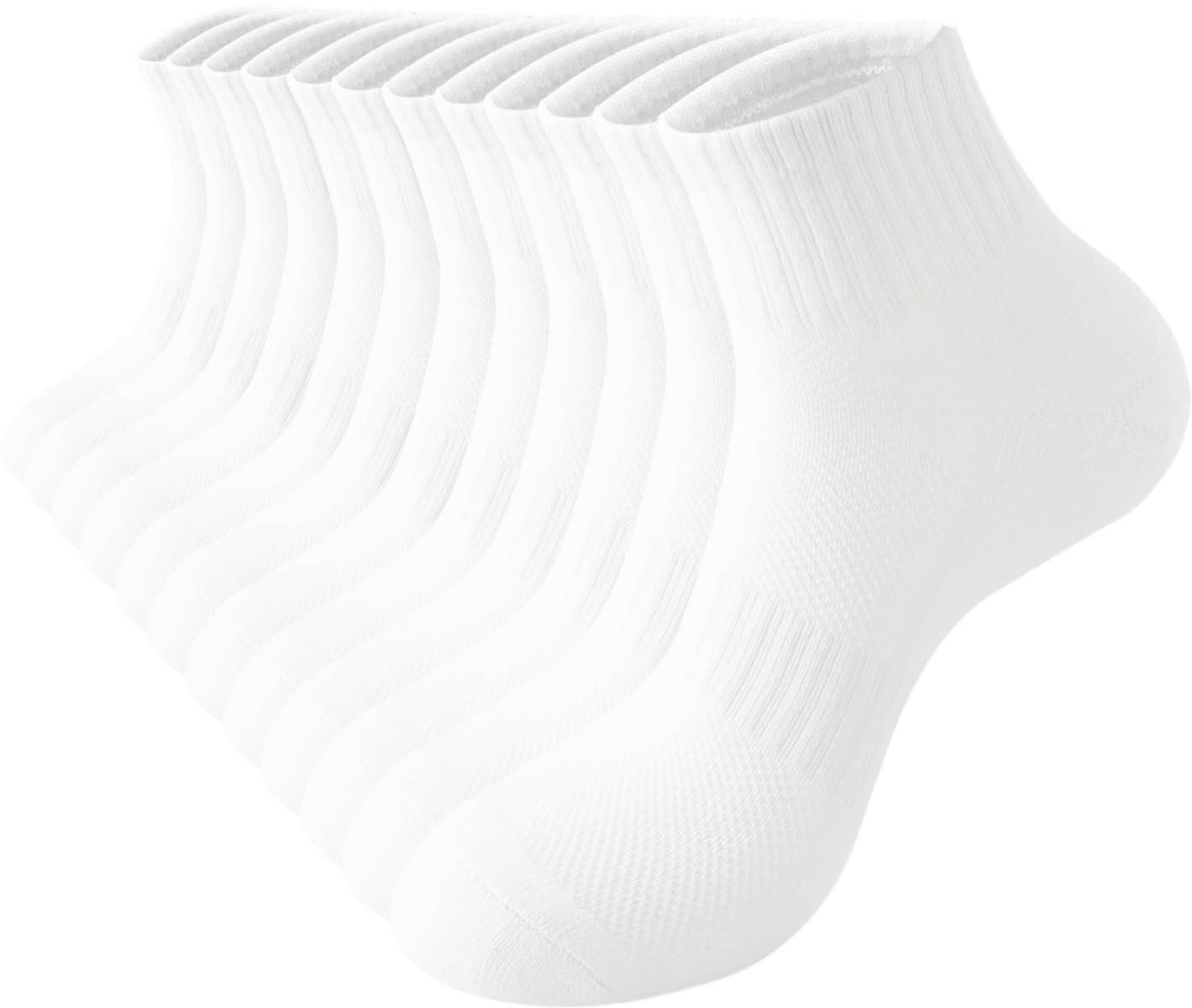 Rehelu Womens Ankle Socks Cotton Mini Crew Socks Cushioned Running Gym Workout Socks for Women 6 Pairs - Product Image