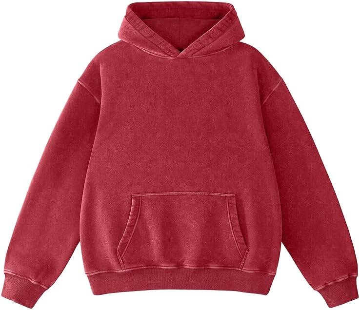 Dnzzs Acid Wash Hoodie Super Soft Sweatshirt for Mens Pullover Oversized Men's Fashion Hoodies & Sweatshirts Vintage Tops - Product Image