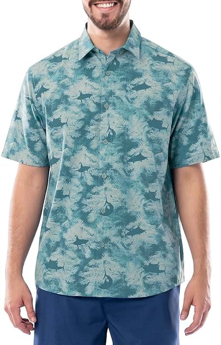 Guy Harvey Men's Mariner Short Sleeve Performance Fishing Shirt - Product Image