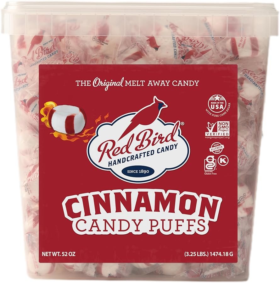 Red Bird Cinnamon Candy, Individually Wrapped, Gluten Free Breath Mints, 52 oz - Product Image