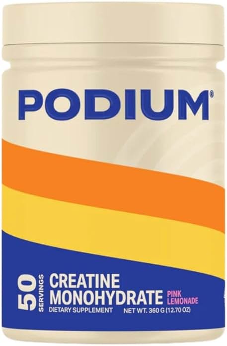 Podium Nutrition, Solos | Creatine Monohydrate, 50 Servings, Pink Lemonade, Boost Athletic Performance - Product Image
