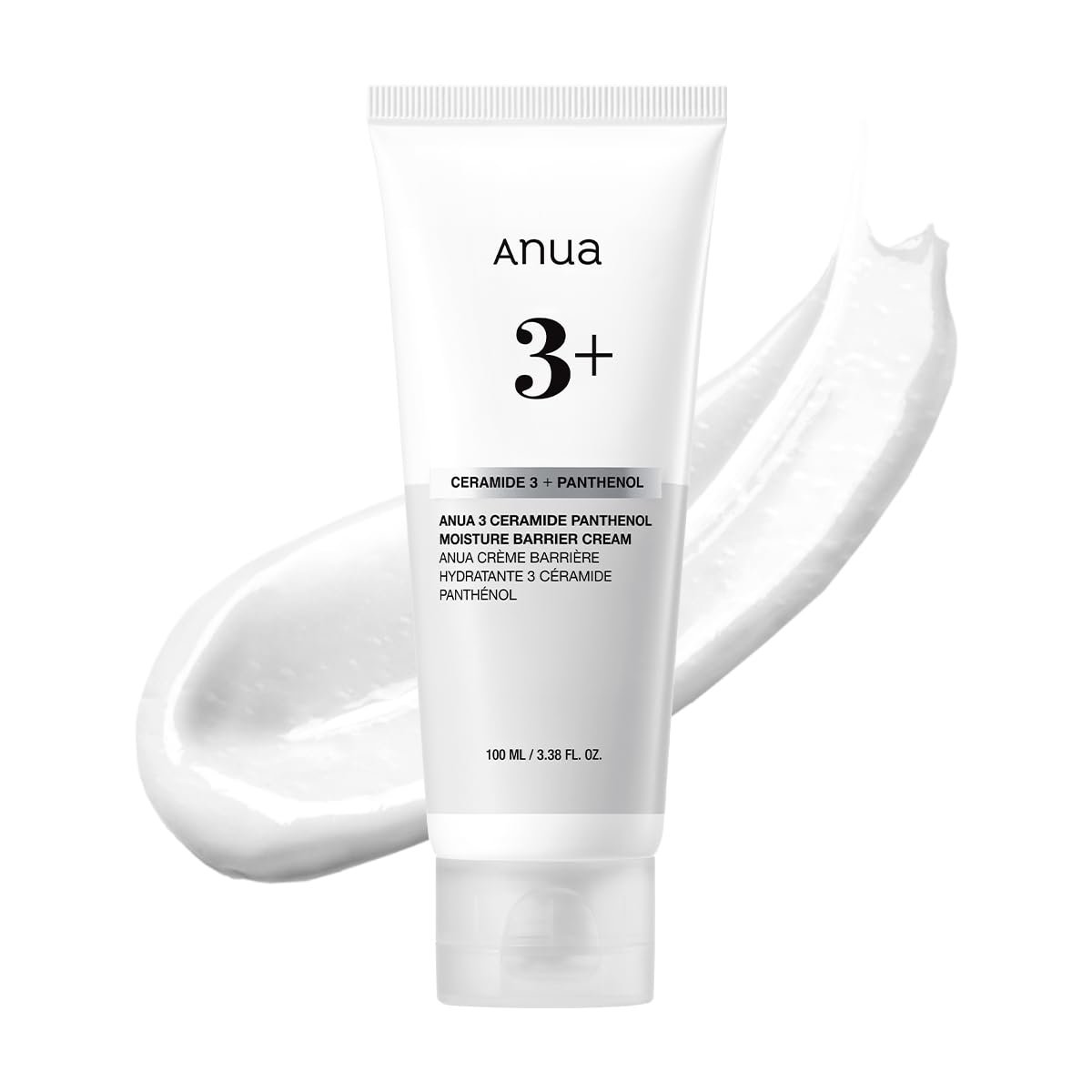 ANUA 3 Ceramide Panthenol Moisture Barrier Cream, Hydrating Daily Face Moisturizer for All Skin Types, Soothing, Non Comedogenic, with Centella for Skin Barrier, Korean Skincare, 3.38 fl oz. - Product Image