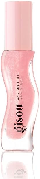 Gisou Honey Infused Lip Oil – Hydrating & Glossy Lip Oil with Mirsalehi Honey & Jojoba Seed Oil, Non-Sticky Shine, Watermelon Sugar, 0.27 Fl Oz - Product Image