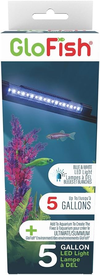 GloFish 6-Inch LED Light Stick for Fish Aquariums Up to 5 Gallons, 1 Count, with White and Blue LED Lights - Product Image