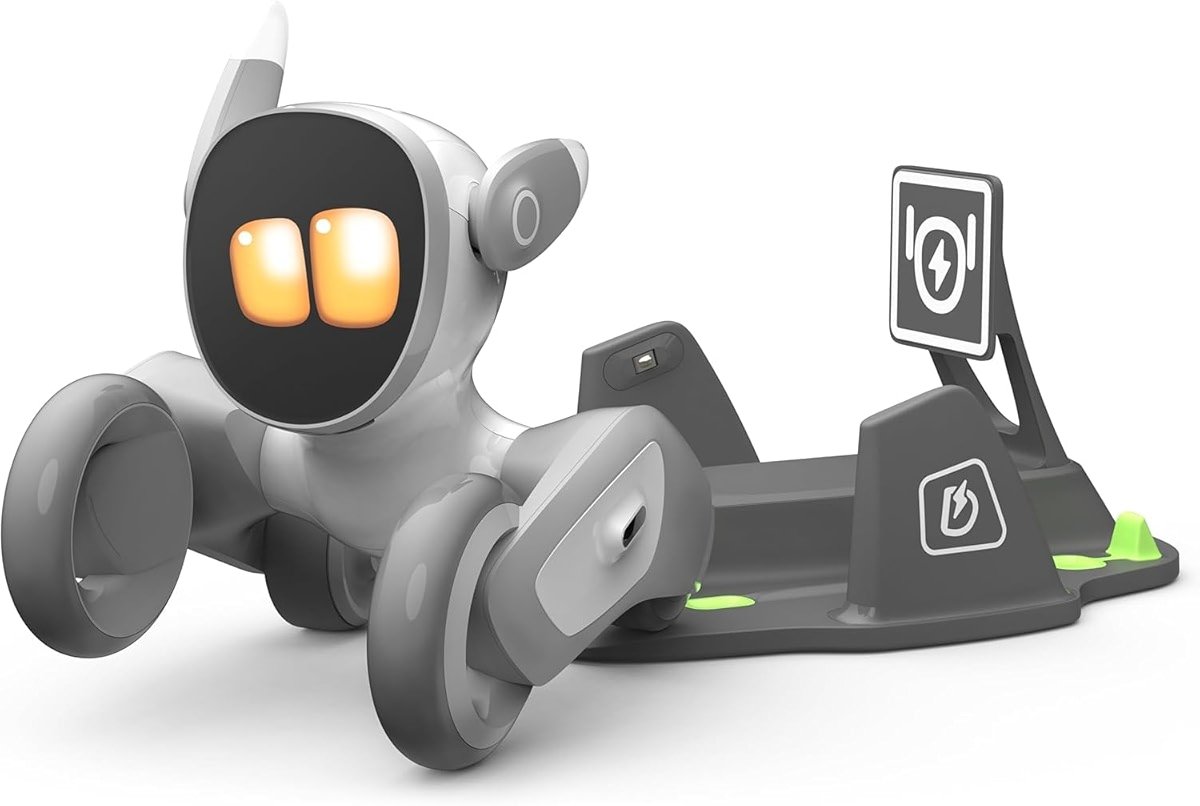 Loona Robot Pet Dog ChatGPT-4o Smart AI-Powered Companion Voice & Gesture Control, Real-Time Interaction Robotics Toys for Kids, Home Monitoring - Includes Charging Dock - Product Image
