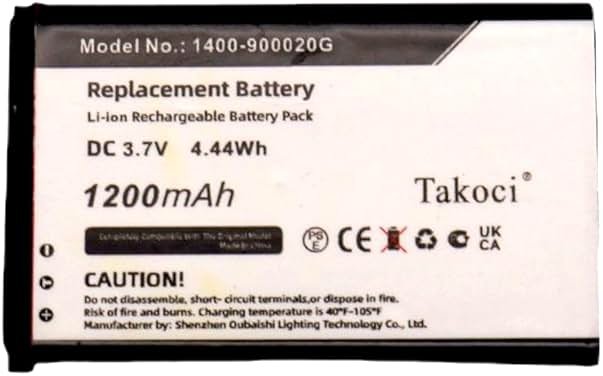 Gikysuiz 1200mAh Replacement Battery for Unitech MS920 fits Part Number 1400-900020G - Product Image