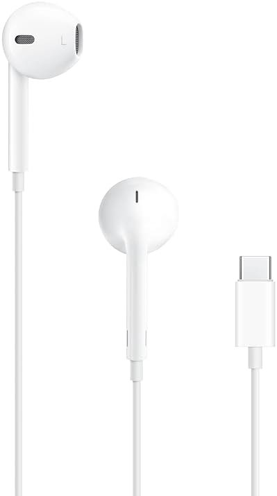 Apple EarPods Headphones with USB-C Plug, Wired Ear Buds with Built-in Remote to Control Music, Phone Calls, and Volume - Product Image