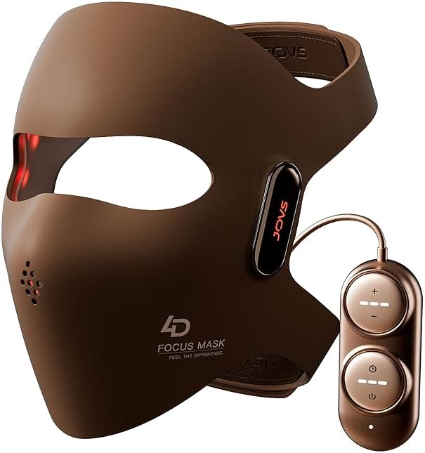 JOVS 4D Laser Light Therapy Mask - Red Light Therapy for Face, Led Face Mask Light Therapy, 6x Powerful More Than LED, FPT Technology, 4 Wavelengths, Anti-Aging, Gift for Women Mom Wife - Product Image