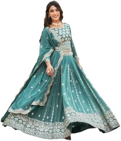 LV'S TRENDZ Design a new embroidery and sequance work indian traditional lehengha choli for women ready to wear - Product Image