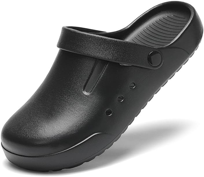 Nihaoya Clogs for Men and Womens Garden Shoes Slip-on Outdoor Beach Slippers Comfort Slip Resistant Sandals Lightweight Breathable - Product Image