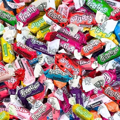 Tootsie Frooties Assorted Candy Mix (10 Fruity Flavors) - Tootsie Roll Taffies, Ultimate Fruity Variety Pack, Gluten Free, Peanut Free & Holiday Fruit Chews 1.5 Lb - Product Image