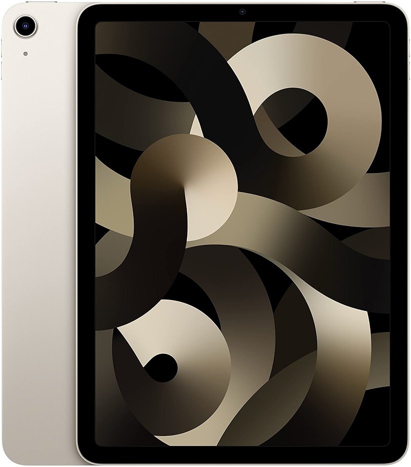 Apple 2022 iPad Air 5th Gen. (10.9-inch, Wi-Fi, 64GB) - Starlight (Renewed Premium) - Product Image