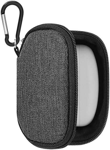 Geekria Earbuds Carrying Pouch Compatible with Sony WF-1000XM6, WF-1000XM5, WF-C710N, LinkBuds Open/Fit, WF-C510, Replacement Protective Earphones Travel Bag with Cable Storage (Dark Grey) - Product Image