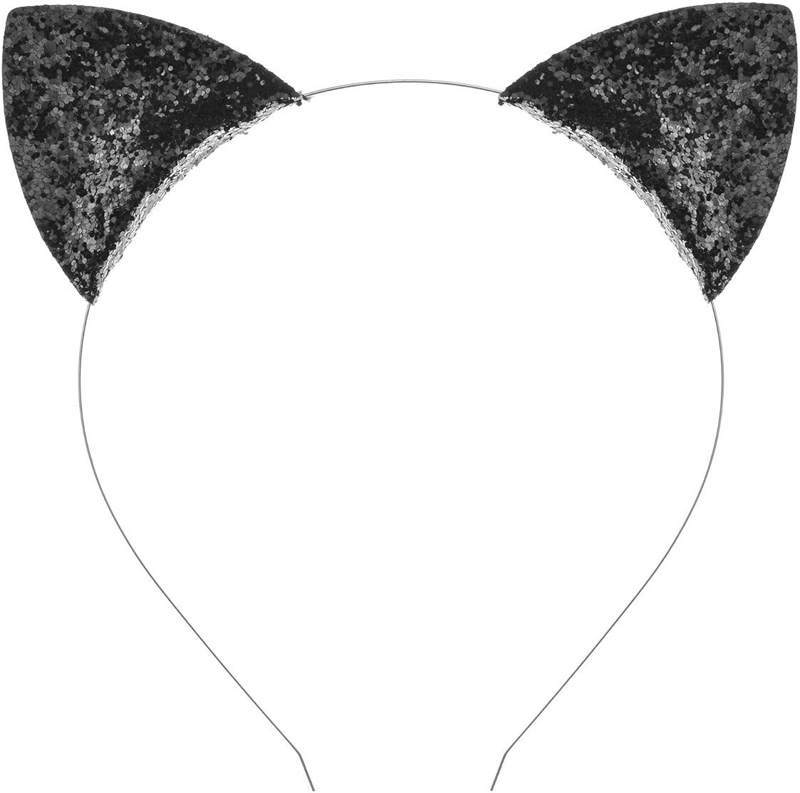 DDazzling Glitter Cat Ears Headwear, Halloween Cosplay Party Favors - Product Image