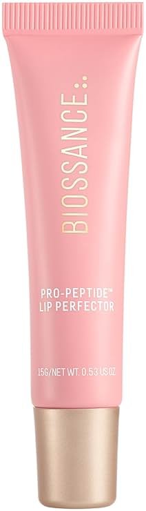 Biossance Pro-Peptide Lip Perfector – Triple-Treat Vegan Lip Balm – Deeply Hydrating with Pro-Peptides & Hyaluronic Acid – Enhances Natural Lip Color – Silky, Glossy Finish - Product Image