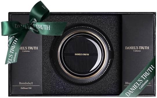 Daniel's Truth Solar-Powered Car Air Freshener Set, 2 x 15ml (0.5oz) Bottles – Siniture Bombshelluth & Olive Ridge Scents, K-Beauty Designed, Rotating Essential Oil Diffuser, 30ml (1oz) Total - Product Image