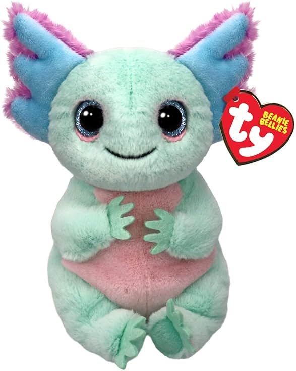 Ty Beanie Bellies Alex The Pastel Axolotl - 6" - Product Image