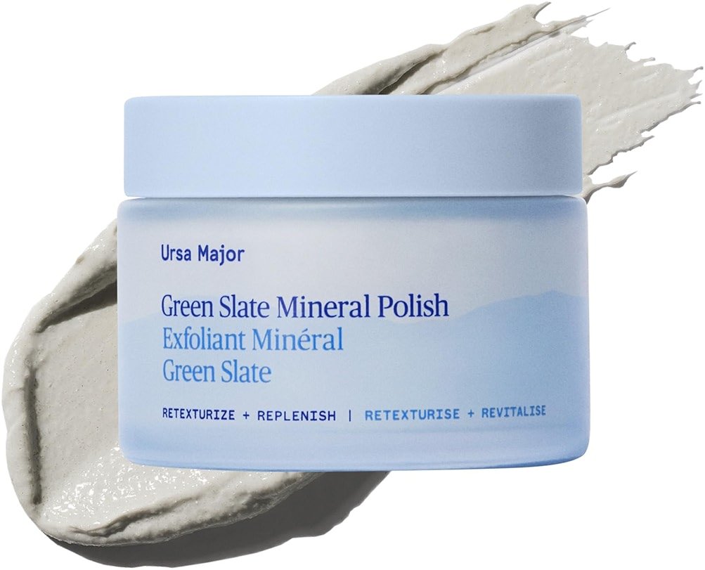 Ursa Major Green Slate Mineral Polish | Renew Appearance of Dull + Uneven Skin | Exfoliates Skin to Smooth, Refresh & Brighten | Vegan, Cruelty-Free & Non-Toxic 3.88oz - Product Image