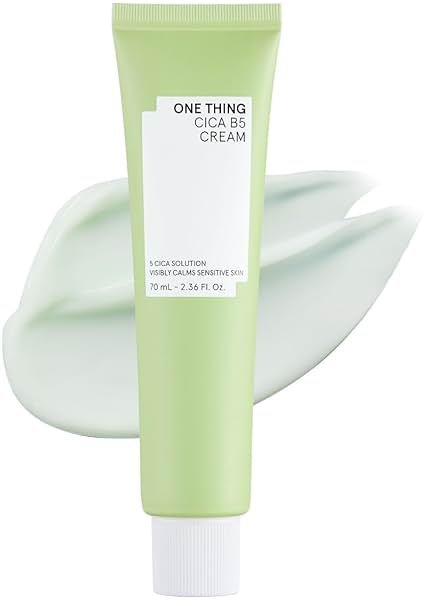 ONE THING CICA B5 Moisturizing Cream 2.36 fl.oz / 70ml | Korean Skincare, Ultimate Hydration and Barrier Strengthening for Sensitive Skin, Non-Greasy, Redness Relief - Product Image
