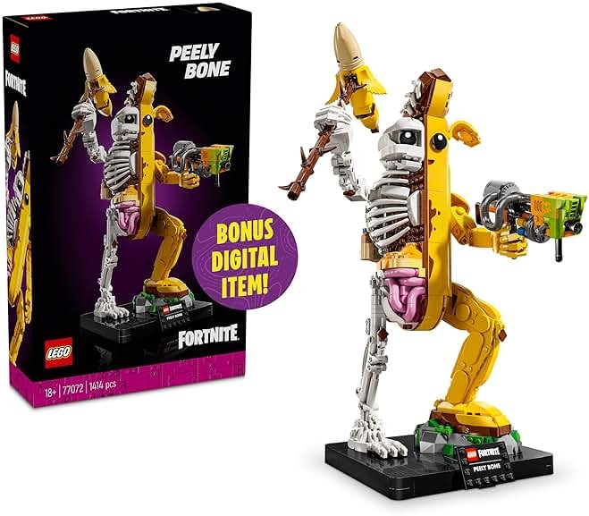 LEGO Fortnite Peely Bone - Collectible Fortnite DIY Kit for Adults, Ages 18+ - Building Set for Home Decor, Office or Bedroom - Gift Idea for Fans of Video Game - 77072 - Product Image