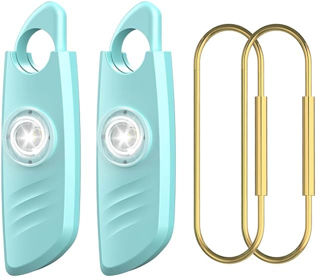 Safe Sound Personal Alarm, 2 Pack 140db Siren, Strobe Light Key Chain, Safety Devices for Women, Men, Children, Elderly - Product Image