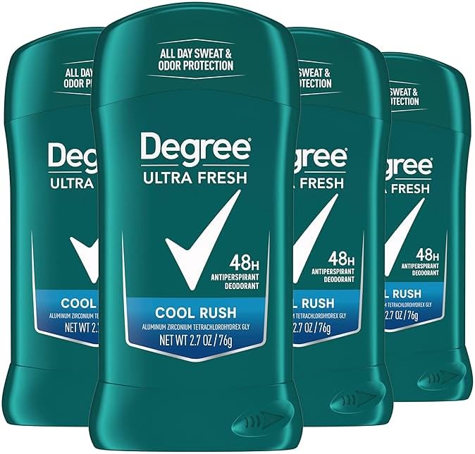 Degree Men Ultra Fresh Antiperspirant Deodorant Stick for Men 4 Pack Cool Rush 2.7 oz - Product Image