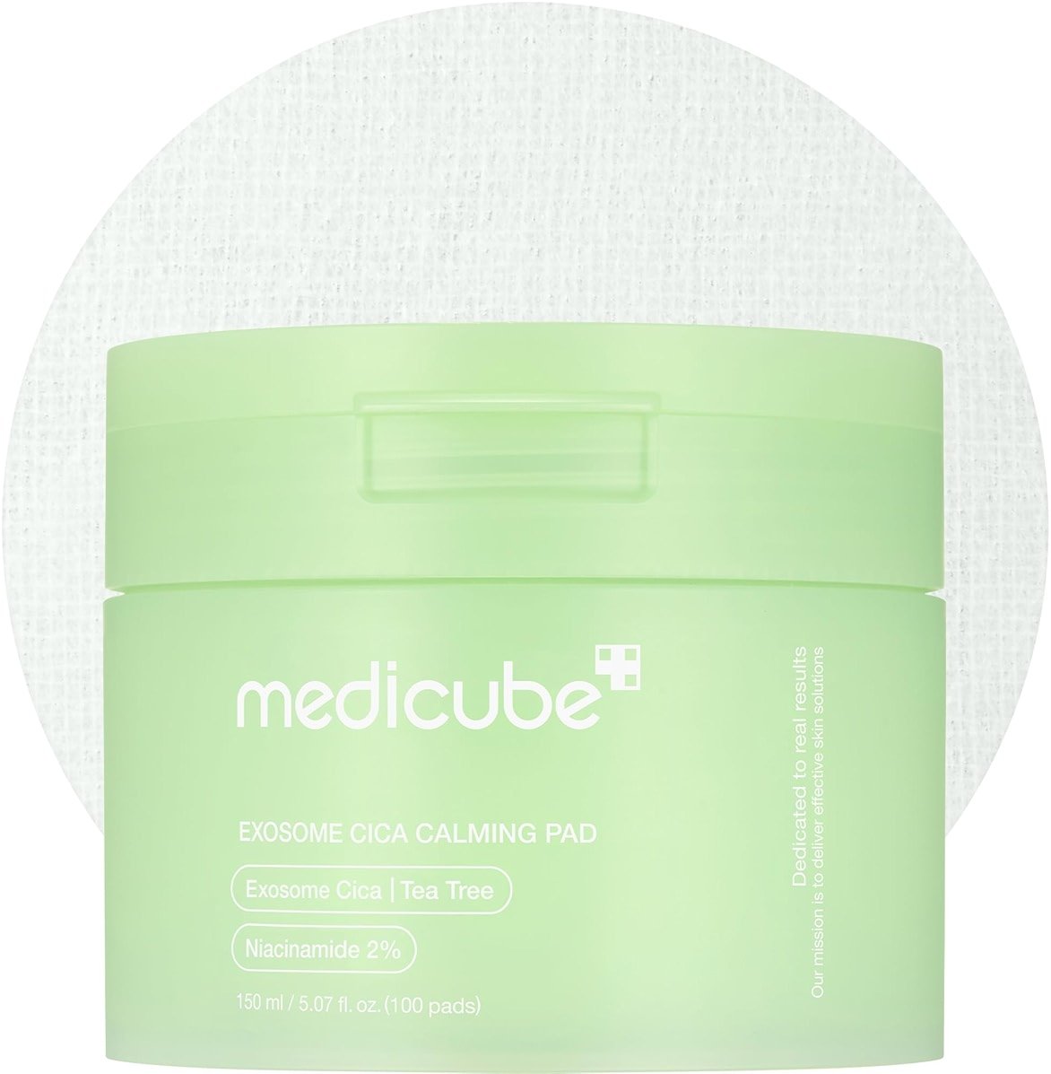 medicube Toner Pads Exosome CICA Tea Tree Calming Toner Pad for Sensitive Skin | Centella Asiatica for Redness, Breakouts | Low-irritating & Hydrating Care | Korean Skincare, 100 Pads (1 Pack) - Product Image