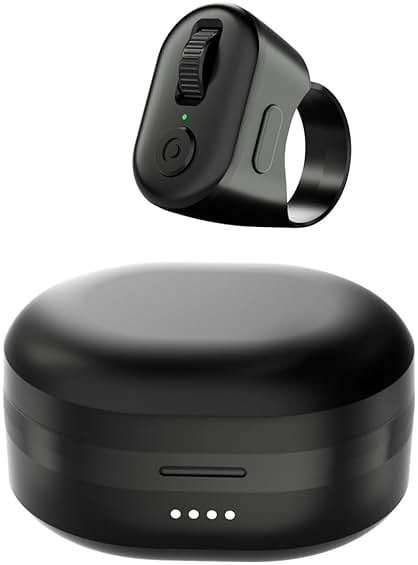 KINMATES Tiktok Scrolling Ring, Page Turner for iPad & Android Tablet Ebook Reading, Bluetooth Connected, Remote Control for iPhone Series, iPad, Android Phone, and More - Product Image