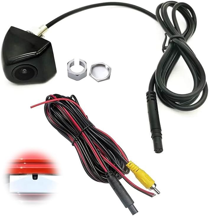 1 Pcs Black Car Backup Camera, Hd Reverse Rear View Camera, 68 Waterproof Metal Style Reverse Rear View Backup Camera, Suitable for Most Cars, Suvs, Trucks, Rvs, Vans - Product Image