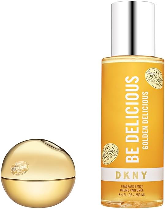 DKNY Golden Delicious Eau de Parfum Duo - Long Lasting White Floral Fragrance - Perfume Spray 1.0 Fl. Oz. & Fragrance Mist 8.4 Fl. Oz. - Product Image