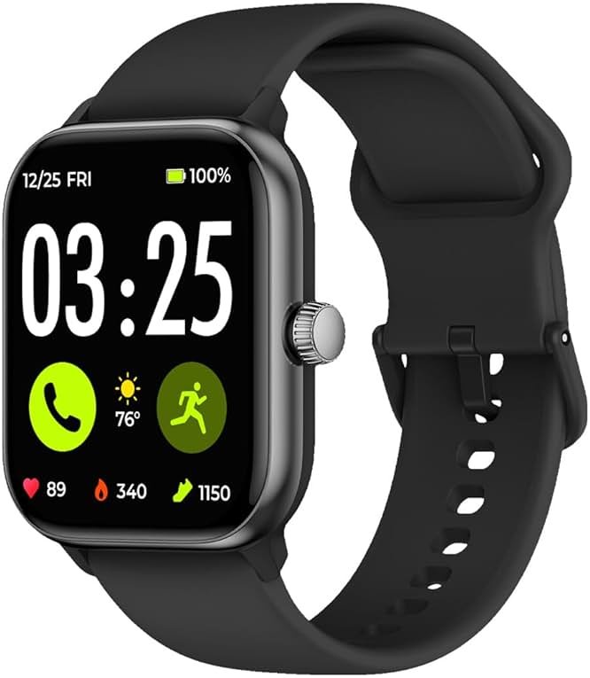 Spade & Co Health Smartwatch 4 - Smartwatch for Men & Women, Heart Rate, Sleep & SpO2 Monitor, Pedometer, Fitness Tracker, Answer/Make Calls IP68 Waterproof iOS & Android Compatible - Product Image