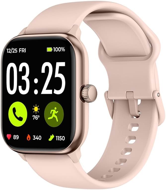 Spade & Co Health Smartwatch 4 - Smartwatch for Men & Women, Heart Rate, Sleep & SpO2 Monitor, Pedometer, Fitness Tracker, Answer/Make Calls IP68 Waterproof iOS & Android Compatible - Product Image