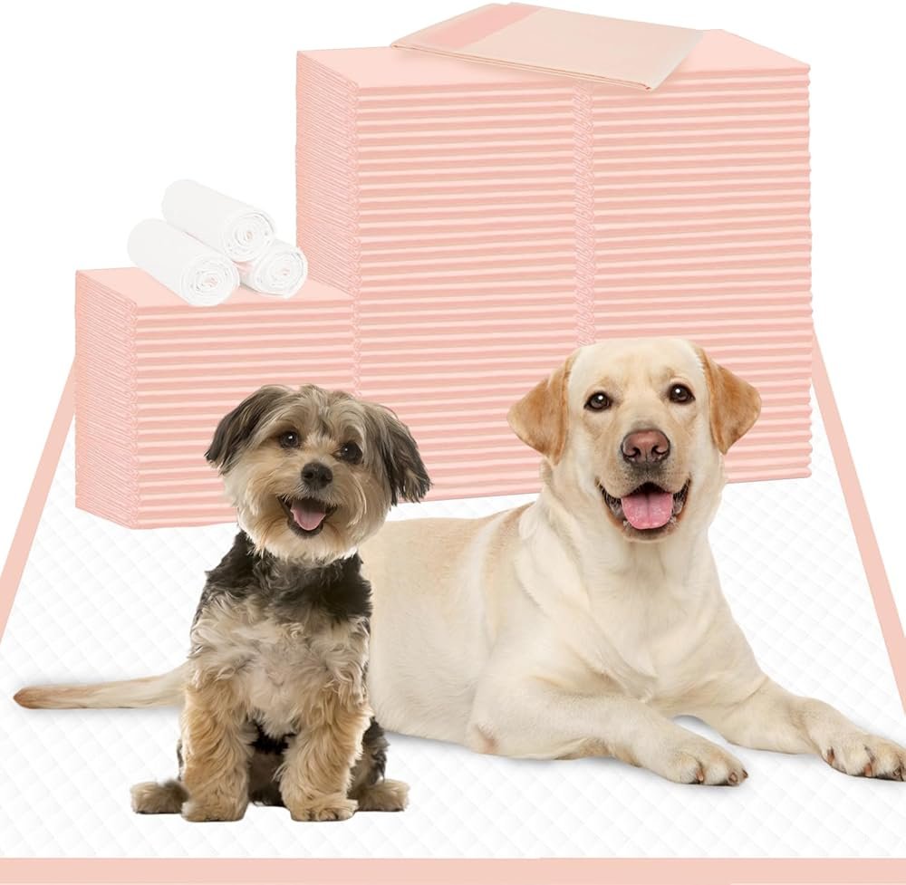 OOMICAT Dog Pee Pads Extra Large 36" × 36" - 45 Count XXXL Urine Underpads, Pink Doggy Pads ｜Disposable Dog Training Pads, Super Absorbent & Leak-Proof & Quick Drying Potty Pads - Product Image