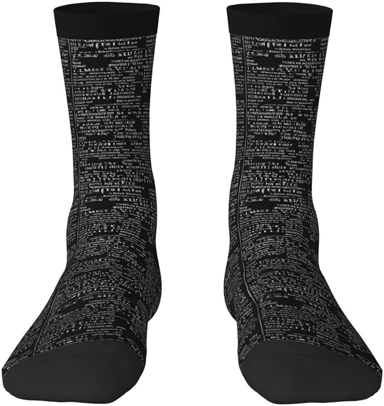 BEIVGOXL Programmer Programming Code Printed Cute Patterned Calf Socks,Warm Compression Socks For Women & Men，Funny Cool Funky Adult Socks(1 Pair) - Product Image