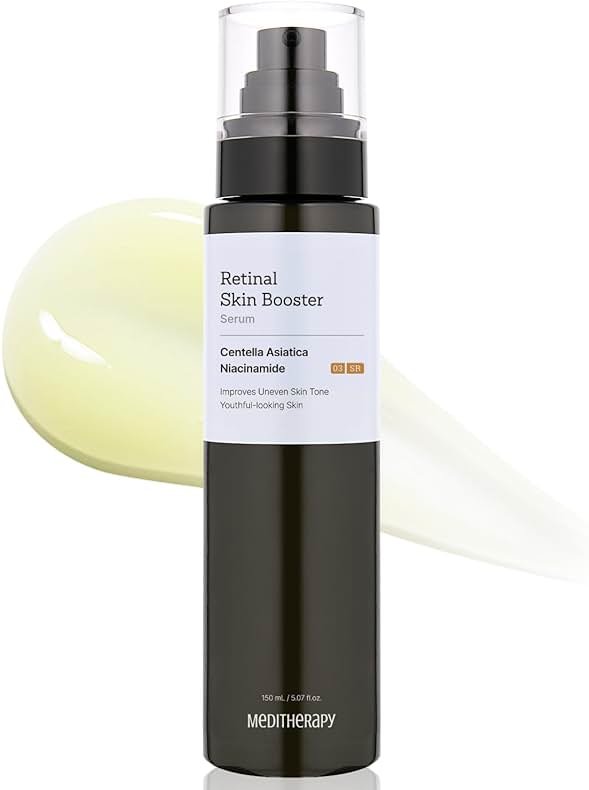 MEDITHERAPY Retinal Skin Booster Serum | Retinaldehyde, Niacinamide Anti-Aging Serum - K-Beauty Facial Serum for Fine Lines, Firming & Radiance | Hydrating Face Serum All Skin Types, 5.07 fl oz - Product Image