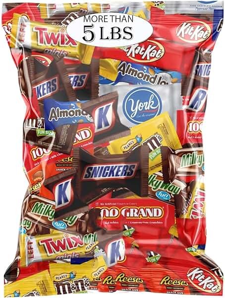 Assorted Chocolate Candy Variety Pack - Assorted Bulk Chocolate Mix - Individually Wrapped Party Chocolate Assortment - Chocolate For Every Occasion More Than 5 Pounds - Product Image