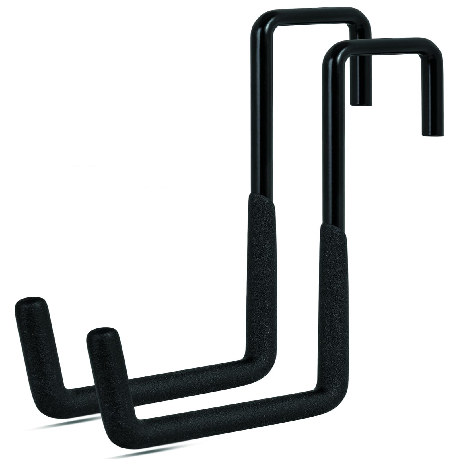 Gueryee Rafter Hanger Hook 2 Pcs, Large S Hooks, Upgraded Fence Hangers, Ladder and Bike Hanging Hooks for Storage, Heavy Duty Garage Utility Rafter Hook for Hanging Hose, Plants, Chairs and More - Product Image