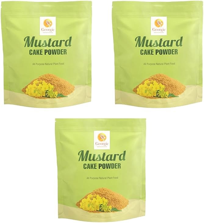 Mustard Oil Cake Powder All-Purpose Natural Fertilizers Concentrate for Flower, Vegetable, Herb, Fruit Tree | Pack of 3 - Product Image
