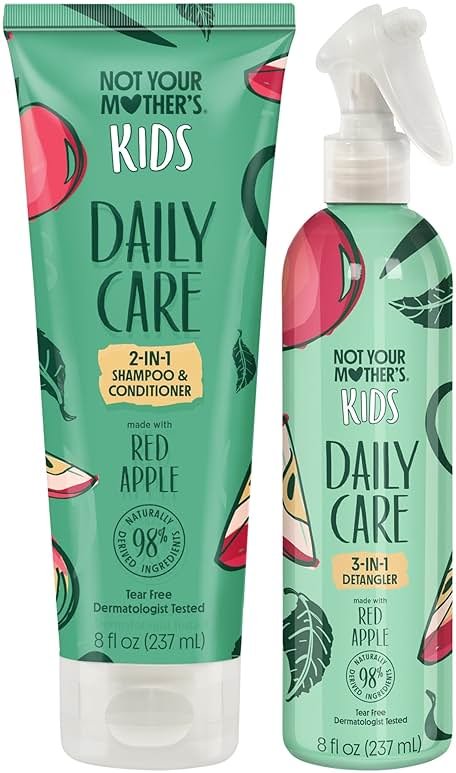 Not Your Mother's Kids Daily Care 2-In-1 Shampoo & Conditioner and 3-In-1 Detangler (2-Pack) - Hair Products for Kids - Ideal for All Hair Types - Product Image