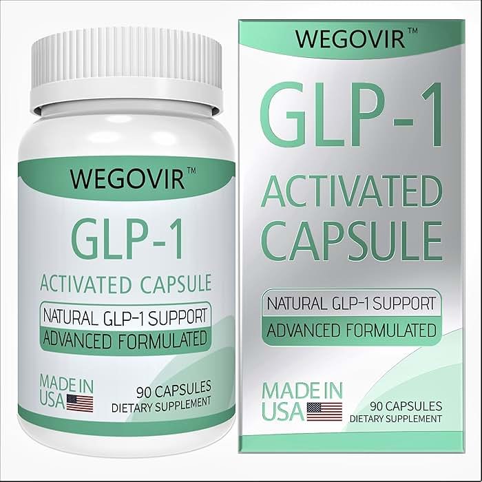 GLP-1 Supplement for Weight Loss & Appetite Control for Men and Women, Berberine & Green Coffee Extract, GLP-1 Boosting for Hunger & Metabolism Support, GLP-1 Levels & Overall Health - 90 Capsules - Product Image