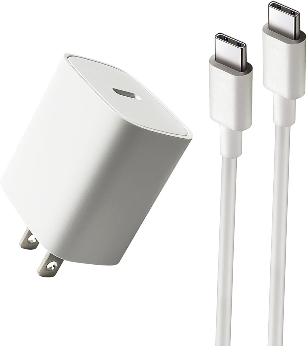 EGK 20W VR Fast Charger for Meta Quest 3S/3/2/1 & Pico 4/4 Pro - 6.6Ft Type-C Cable (White) - Product Image