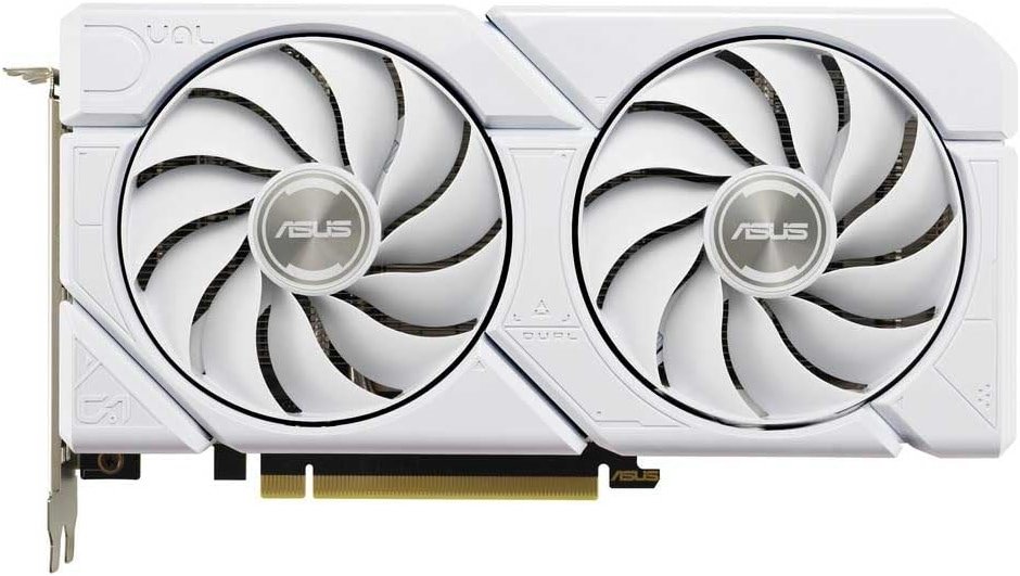 ASUS Dual GeForce RTX 4060 EVO White OC Edition 8GB GDDR6 Gaming Graphics Card White (Nvidia GeForce RTX4060 DLSS3, 246 AI Tops, PCIe 4.0, 1x HDMI 2.1a, 3X DisplayPort 1.4a, - Product Image