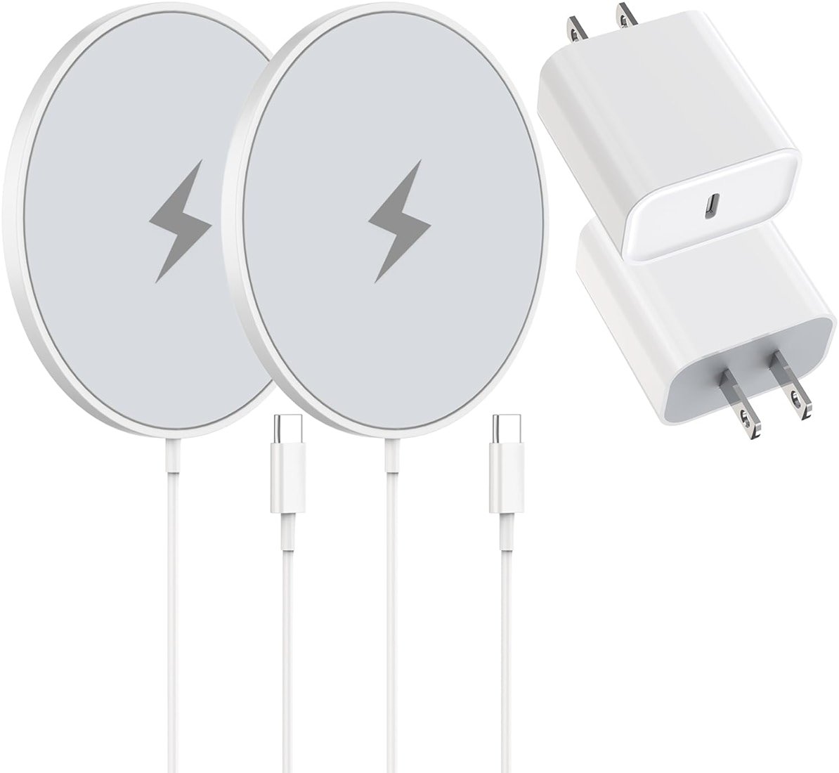 Magnetic Wireless Charger Fast Apple Mag-Safe Charger for iPhone 16 Pro Max/16 Pro/iPhone 15Pro Max/15 Plus/14/13/12/AirPods 3/2/Pro/Pro 2 Magnet Charging Pad Mag Safe Chargerwith Dual Charging Ports - Product Image