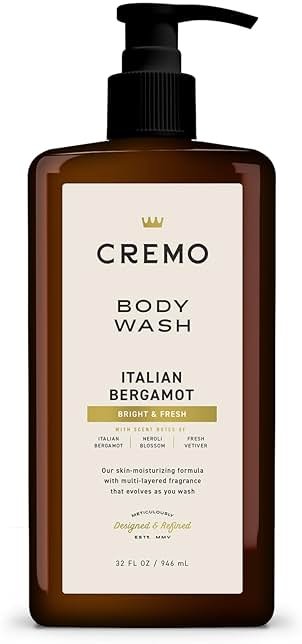 Cremo Rich-Lathering Italian Bergamot Body Wash for Men, 32 Fl Oz - Product Image