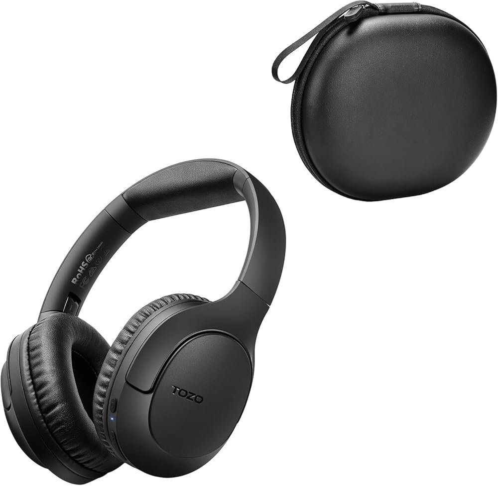 TOZO Bluetooth 5.4 Over Ear Headphones, Headphone Case Cover HT2 HA1 HT1 Wireless Headphones, - Product Image