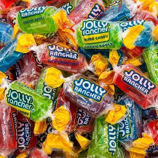 Jolly Ranchers Hard Candy ASSORTED 5 lb – Bulk Bag, 5 Original Flavors (Watermelon, Blue Raspberry, Cherry, Green Apple, Grape) - Product Image
