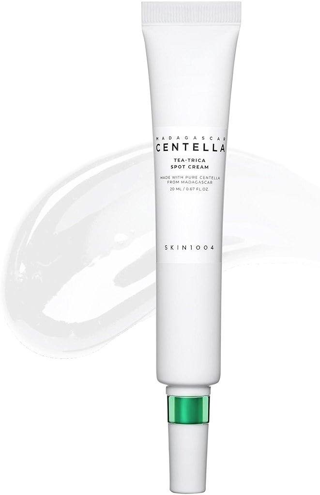 SKIN1004 Tea-Trica Spot Cream, Spot Treatment with Centella Asiatica & Tea Tree, Face Moisturizer for Soothing Targeted Areas, Cica Cream for Clear-looking Skin, Korean Skin Care, 0.67 fl.oz / 20ml - Product Image