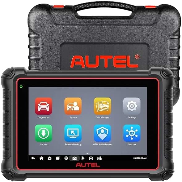 Autel Scanner MaxiCOM MK900, OE All-System OBD2 Scanner & Bidirectional Tool, 8in Up of MK808S MK808BT MX808S MK808Z, 3000+ Active Tests, 40+ Service, CAN-FD&DOIP, Smart Auto VI-N, FCA Auto Auth 11OS - Product Image